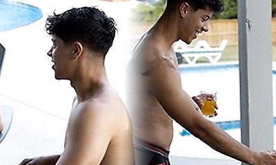 Nastytwinks - Outdoor Shower - Jay Angelo Takes Shower When Jordan Haze Joins, Bareback Shower Fuck
