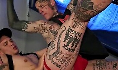 Ethan Chase - Tatted Slut Insatiable For Uncut Cock