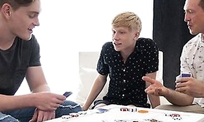 Tiny Boy Caleb Anthony Gives Up His Tight Hole To Big Stepbrother And Horny Stepdad