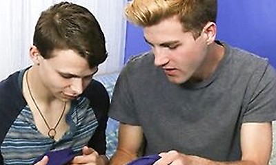 Innocent Boy Austin Xanders Takes His Big Step Bros Giant Throbbing Cock And Hot Jizz