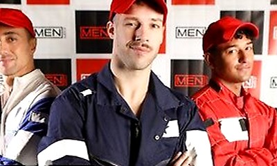 Kenzo Alvarez, Liam Alyesto And Arno Antino Race To A Steamy Anal Threesome After The Podium