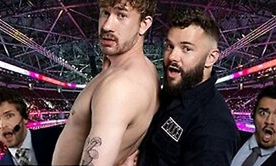 Hayden Harding Catches Streaker Evan Jordie And Gets Fucked Hard Against The Wall
