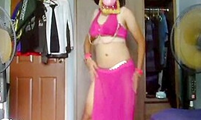 Sissy Belly Dancer Dances For Stepdaddy